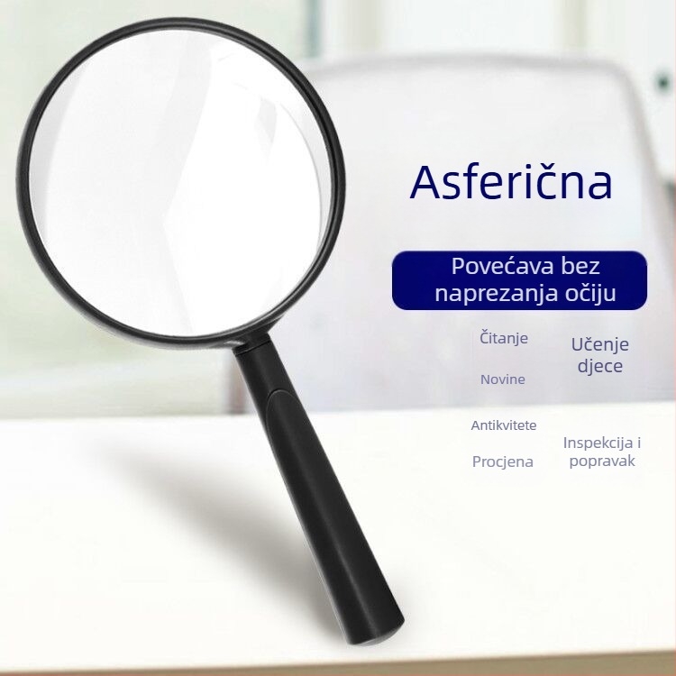 Asferični povećivač sa LED svjetlom za čitanje, 20x povećanje (Porijeklo: Bhutan; Uvoz: Ne; Broj proizvoda: Factory Direct Supply Customization Cross-Border; Marka: Drugo)