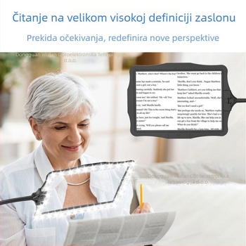 Stolna lupa sa stalkom 5× povećanjem; materijali: aluminijski legura, nehrđajući čelik, ABS i PMMA; model 8079-5; marka 5f