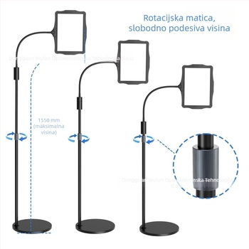 Stolna lupa sa stalkom 5× povećanjem; materijali: aluminijski legura, nehrđajući čelik, ABS i PMMA; model 8079-5; marka 5f
