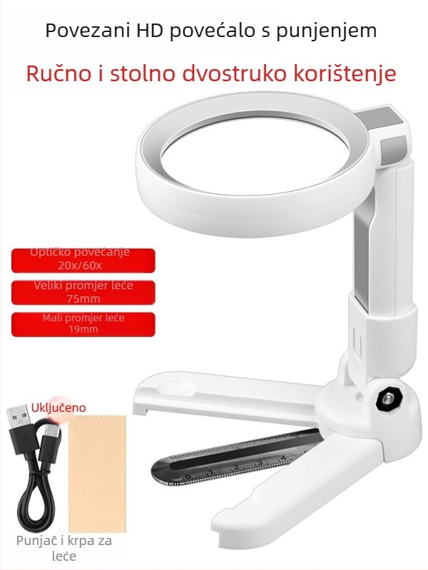 Ručna lupa, 60x povećanje, Tiankui Fdjsctsa