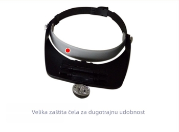 Brightsky Lupa za glavu s LED svjetlom, četiri razine povećanja (1.2x, 1.8x, 2.5x, 3.5x), plastično kućište i leće od smole