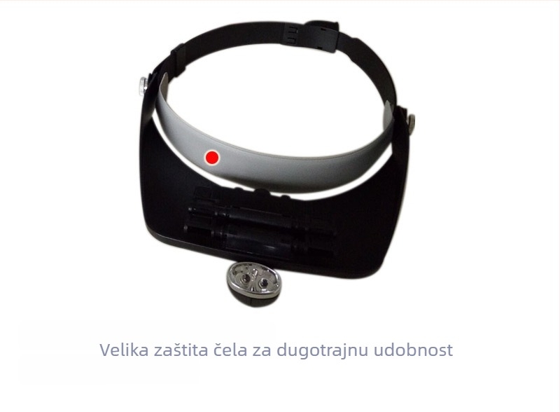 Brightsky Lupa za glavu s LED svjetlom, četiri razine povećanja (1.2x, 1.8x, 2.5x, 3.5x), plastično kućište i leće od smole