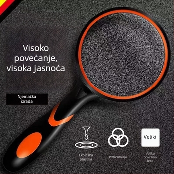 Ručna lupa s HD optičkim lećama, silikon ručka protiv pada, za starije osobe, 100/110