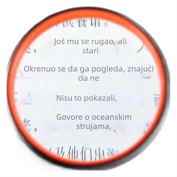 Ručna lupa s HD optičkim lećama, silikon ručka protiv pada, za starije osobe, 100/110