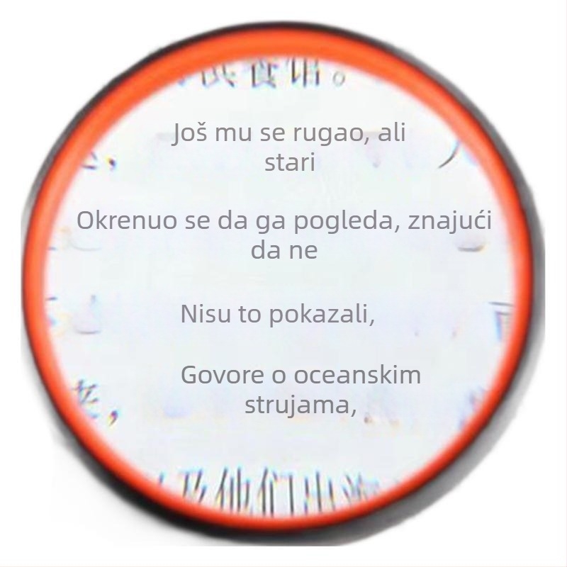 Ručna lupa s HD optičkim lećama, silikon ručka protiv pada, za starije osobe, 100/110