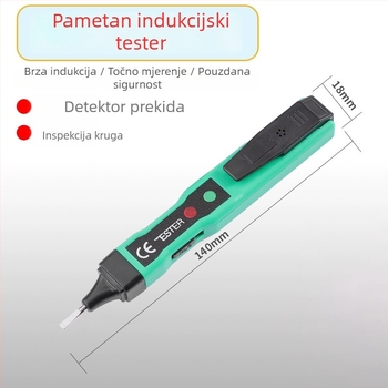 Bezkontaktni mjerni tester napona za žive i neutralne vodove, višenamjenski kućni detektor električnih krugova, visoka preciznost otkrivanja prekida (Primjena: Građevinarstvo)