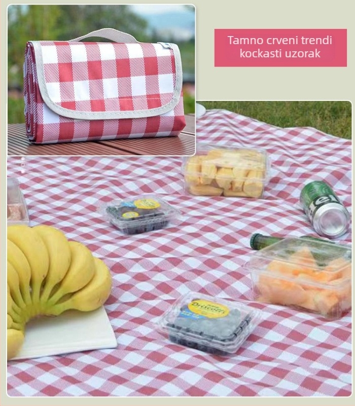 Road traveler sklopiva piknik podloga – Oxford tkanina, vodootporna, prenosiva, za grupu