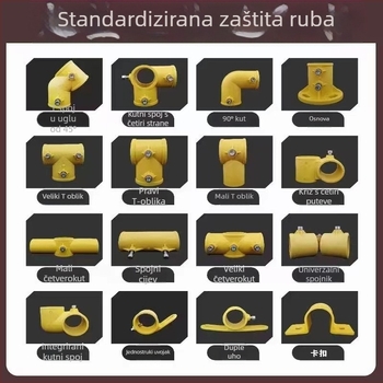 Morimao PPR kutni spoj za cijev za stepenicu rukohvat s plastičnom bazom