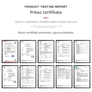 Bei Letv povećalo za popravak naočala, s šest razina povećanja, napajano baterijom i dvostrukim LED osvjetljenjem