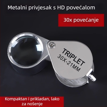 30× sklopiva povećala lupu za identifikaciju dragulja, jadeita i starina – prijenosno pomagalo za čitanje starijim osobama; Brend: Friendly; Uvoz: Ne; Glavno tržište: Drugo