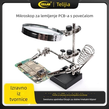 Pomoćni stezni klip za popravke s povećalom za spajanje PCB-a i popravak matične ploče mobitela — radna ploča s alatima