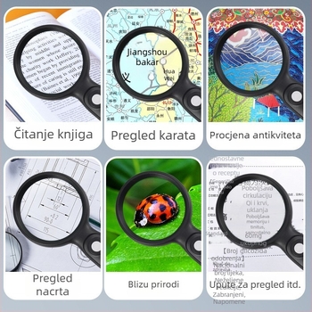 20x LED povećalo za čitanje knjiga i novina za starije osobe