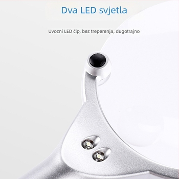 LED osvijetljena lupa za čitanje visoke razlučivosti, veliko povećanje, za čitanje, identifikaciju nakita i zaštitu očiju starijih osoba