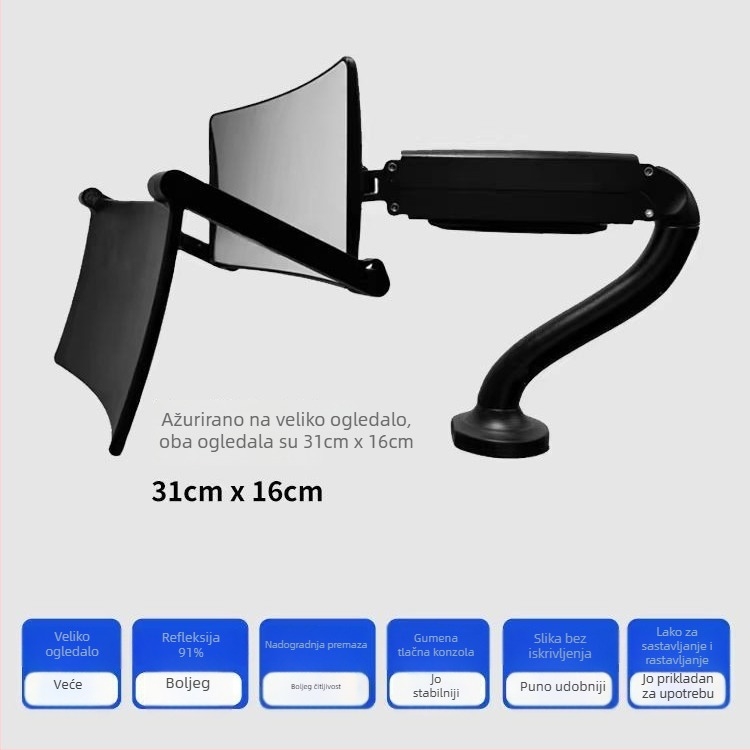 Ogledalo za korekciju držanja tijela s izvučnim konkavnim ogledalom za djecu (Brand: Xinming; Porijeklo: Danyang; Uvezeno: Ne; Privatne marke: Da)