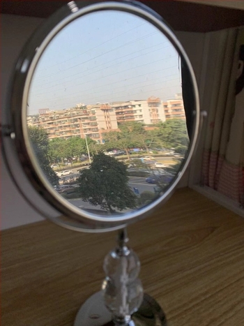 Stolno dvostrano ogledalo s rotirajućom glavom, HD povećanje, metalni okvir