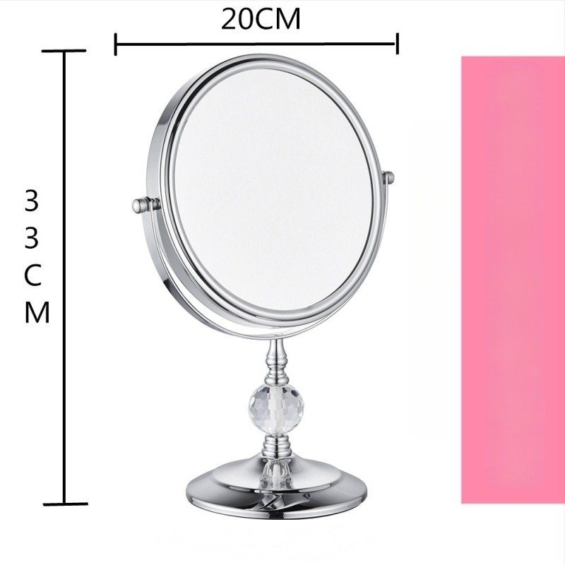 Stolno dvostrano ogledalo s rotirajućom glavom, HD povećanje, metalni okvir