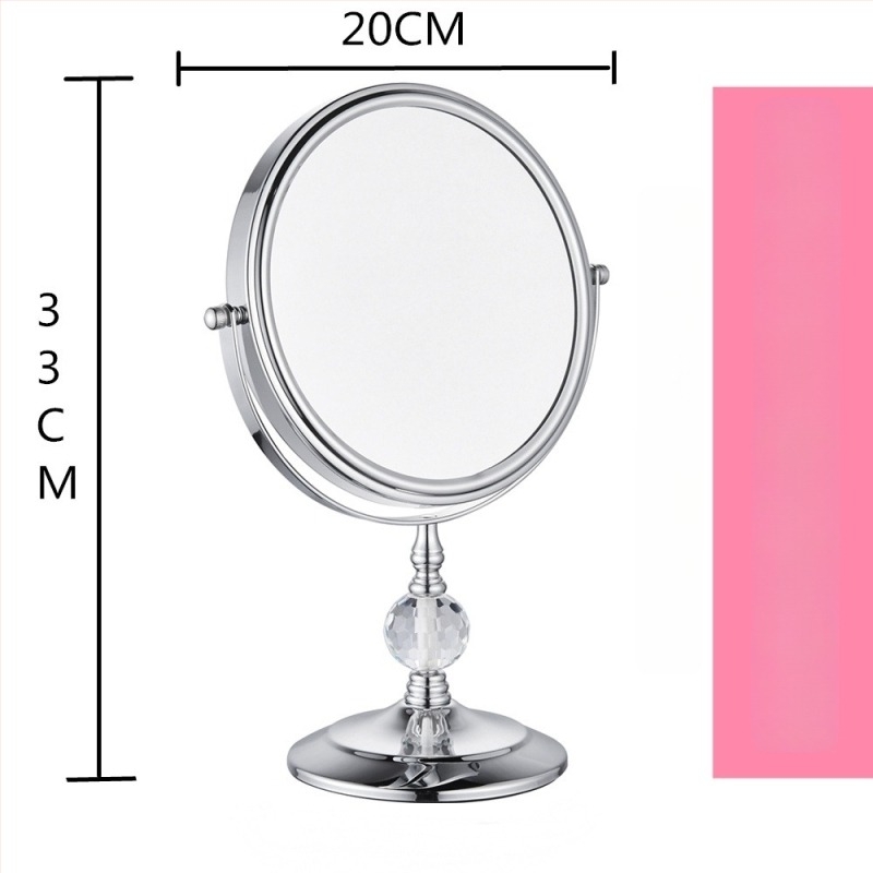 Stolno dvostrano ogledalo s rotirajućom glavom, HD povećanje, metalni okvir