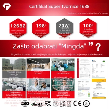 LED trodjelno ogledalo za šminku s pohranom – stolno ogledalo s osvijetljenjem, mogućnost prilagodbe logotipa/materijala