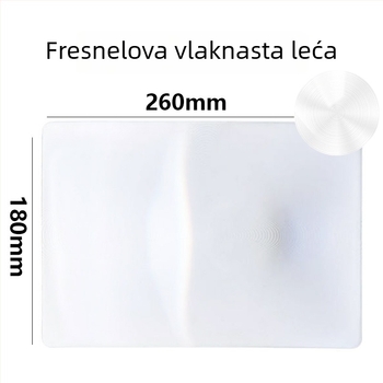 Ultra-tanka lupa za čitanje s karticom za označivanje stranice, 3x povećanje
