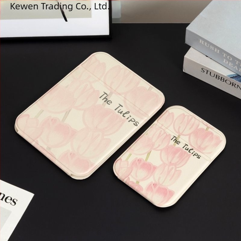 Tulip ogledalo za šminkanje, sklopno stolno, HD, prenosno (Marka Kewen, Okvir PU/PS/PVC, Nije električno, Poklon primjeren)