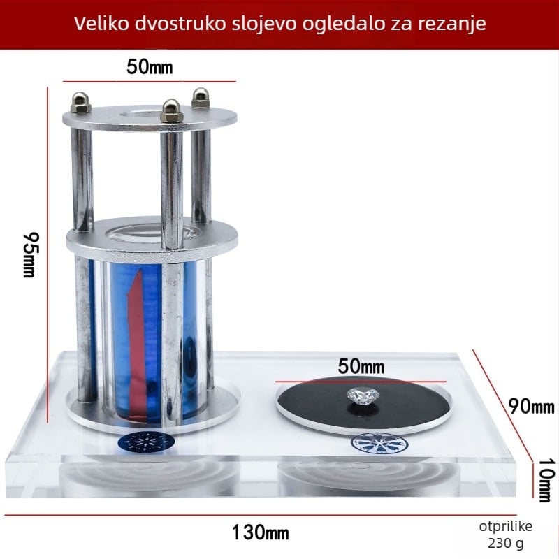 Lupa za nakit za ocjenu i ispitivanje, 10× povećanje dijamanata, dvostruko ogledalo, metalno-plastična konstrukcija (Porijeklo: Fuzhou, Fujian; Područje porijekla: Hong Kong, Kina; Marka: Brilliant; Uvoz: Ne)