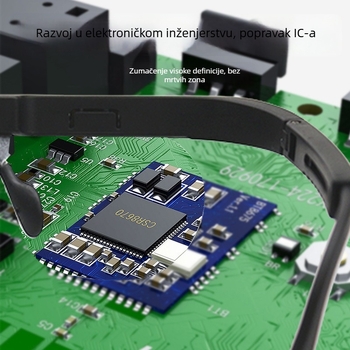 Chuda naočale s naglavnom povećalom za tetoviranje trepavica i čitanje, model 11537A, podrijetlo Zhejiang