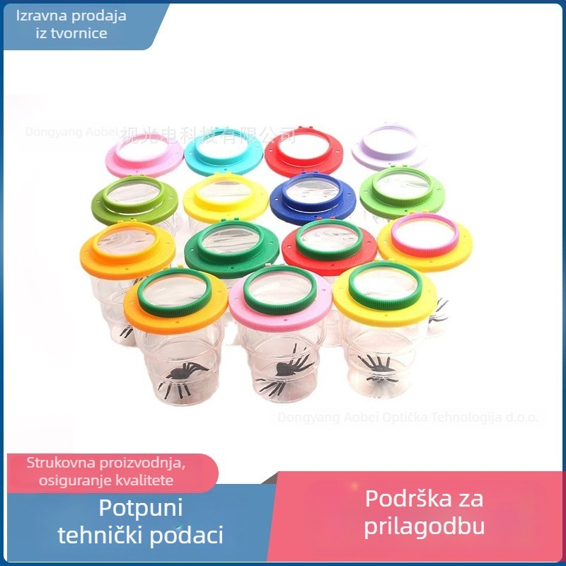 Obest MG20181 Kutija za promatranje kukaca i biljaka sa ugrađenim povećalom, prenosiva igračka za vanjsku upotrebu