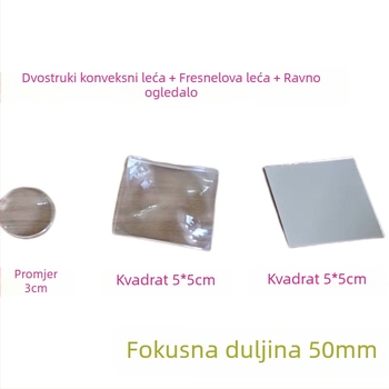Fresnelova leća za vizir – ručna izrada, DIY, žarišna duljina 50 mm