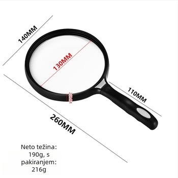 Lupa za povećalo s mekanom ručkom – Brand: Chuda, Model: 89080, Licencirana privatna oznaka: Da
