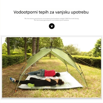 Vanjska vodootporna kamping podloga za 2–8 osoba, dvostrano aluminijska folija, protiv vlage (težina 370 g)