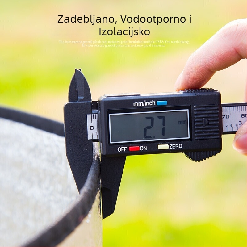 Vanjska vodootporna kamping podloga za 2–8 osoba, dvostrano aluminijska folija, protiv vlage (težina 370 g)
