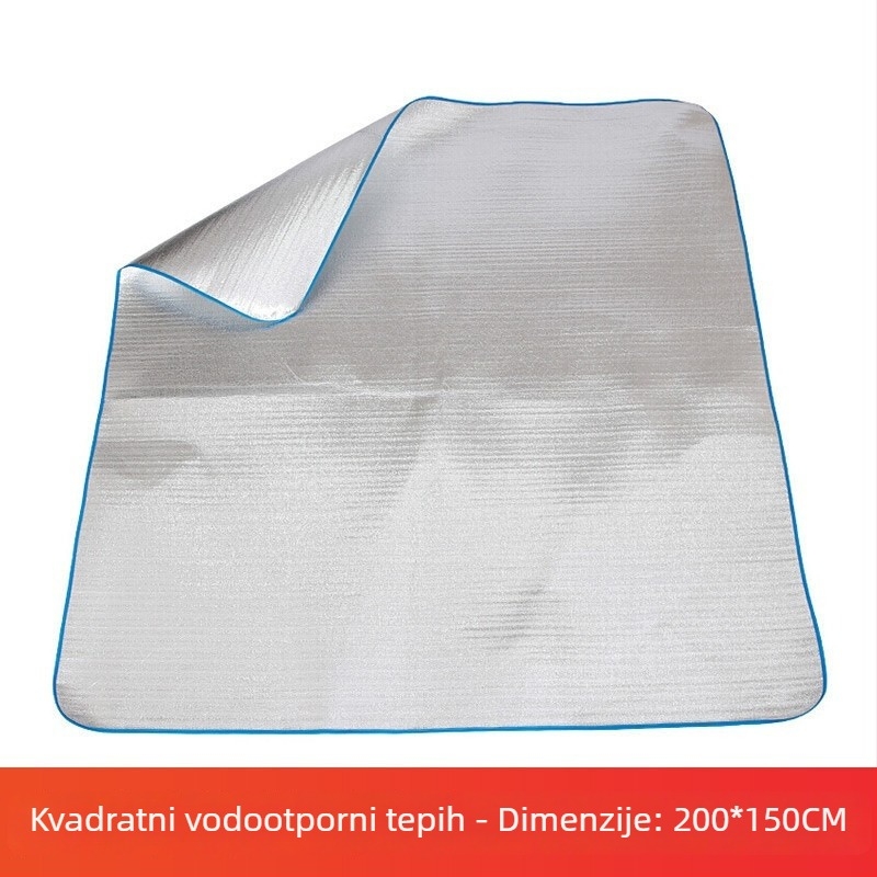 Vanjska vodootporna kamping podloga za 2–8 osoba, dvostrano aluminijska folija, protiv vlage (težina 370 g)