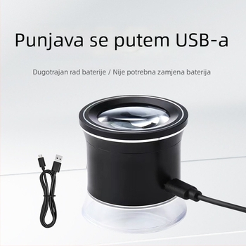 LED lupa s 6 LED i 3 lampama za otkrivanje novčanica | Marka: Chuda | Licencirana privatna etiketa