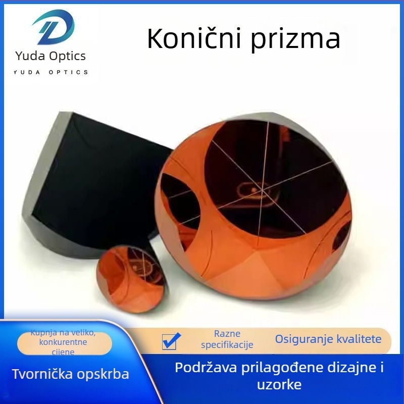 Piramidalni prizma s optičkim premazom, staklena leća promjera 25,4 mm, visoka preciznost