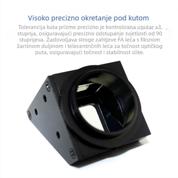 CS-P 90° optička staklena prizma, visoka preciznost, potpuna unutarnja refleksija, različite dimenzije navoja