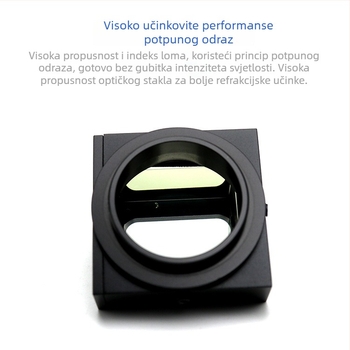 CS-P 90° optička staklena prizma, visoka preciznost, potpuna unutarnja refleksija, različite dimenzije navoja