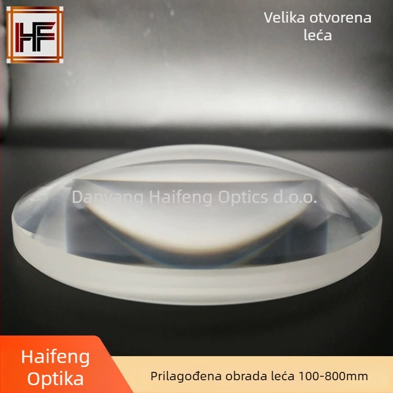 Polumjesecna leća Haifeng Optical, materijal H-ZBAF5, za optičke instrumente