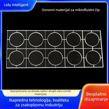 Podloga za mikrofluidni čip, safirno staklo, model Ld-n03, prilagodljiva, Marka Leado