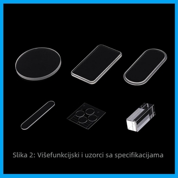 Podloga za mikrofluidni čip, safirno staklo, model Ld-n03, prilagodljiva, Marka Leado