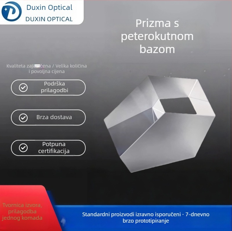 Duxin Optoelectronics Optička petokutna prizma za mjerenje s premazom ogledala