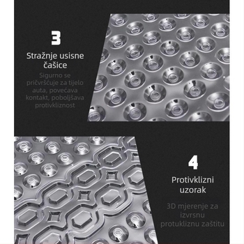 Auto podne prostirke od PVC-a, prozračne, universalna prilagodba, vodootporne, lako za čišćenje