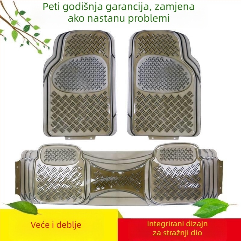 Auto podne prostirke od PVC-a, prozračne, universalna prilagodba, vodootporne, lako za čišćenje