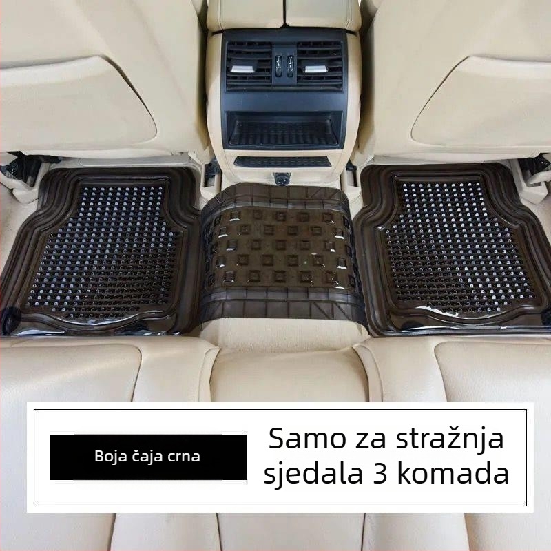 Auto podne prostirke od PVC-a, prozračne, universalna prilagodba, vodootporne, lako za čišćenje