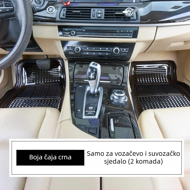 Auto podne prostirke od PVC-a, prozračne, universalna prilagodba, vodootporne, lako za čišćenje