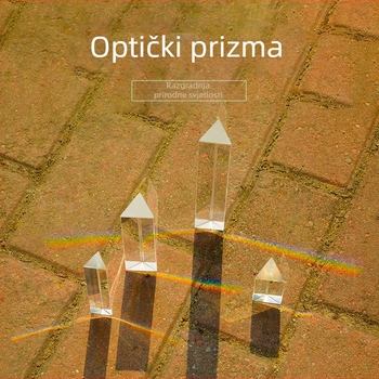Prizma od optičkog stakla, za obrazovne fizikalne eksperimente i promatranje duge