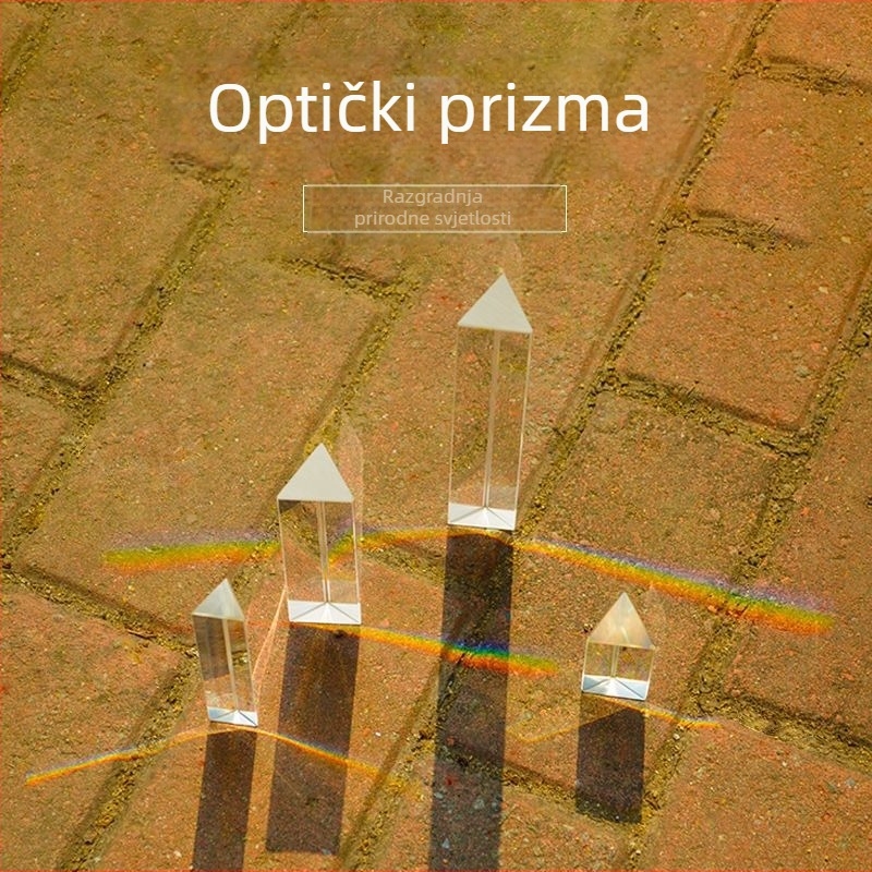 Prizma od optičkog stakla, za obrazovne fizikalne eksperimente i promatranje duge