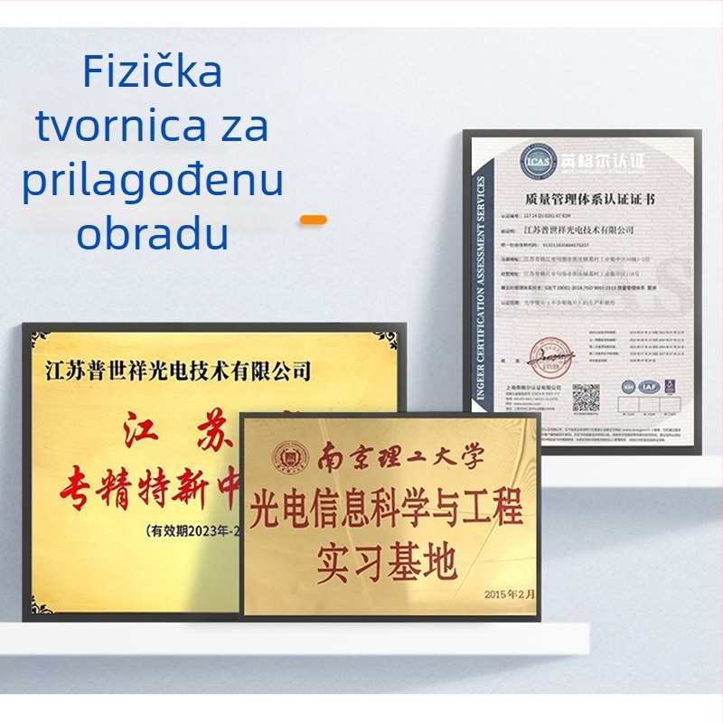 Plosna ogledala od kvarcnog stakla za optičke instrumente, zaštitni laserski film visoke snage, više veličina