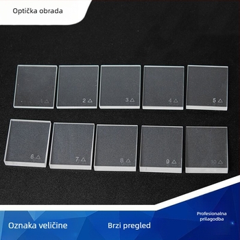 Optički skup pravokutnih prizmi, 18 komada, trapezna prizma za korekciju štrabizma, K9 staklo, OEM obrada i prilagodba, Dimenzije 20,5 × 14,5 mm