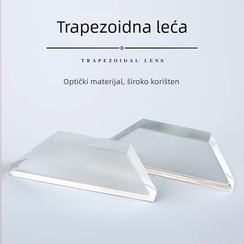 Set optičkih leća za fiziku za srednju školu, laboratorijski eksperimentalni pribor, lupa trapeznog oblika, optika visoke propusnosti