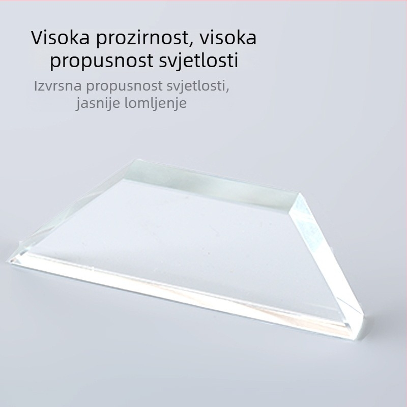 Set optičkih leća za fiziku za srednju školu, laboratorijski eksperimentalni pribor, lupa trapeznog oblika, optika visoke propusnosti